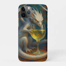 Cute Dragão de Marfim & Arte Fantasia de Vinho Bra