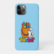 Cute Ghost Trick or Treat Halloween Pattern Phone