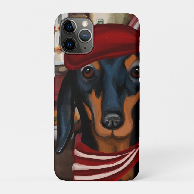 Capa Para iPhone 11 Pro Dachshund (Verso)