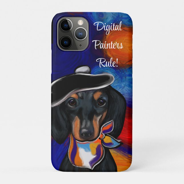 CAPA PARA iPhone 11 PRO DACHSHUND (Verso)