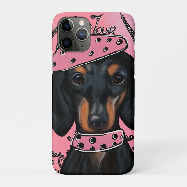 CAPA PARA iPhone 11 PRO DACHSHUND (Verso)
