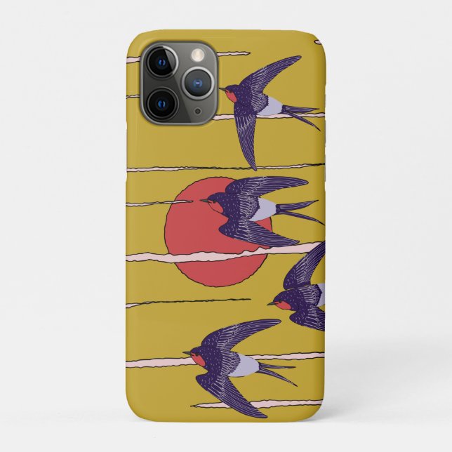 Capa Para iPhone 11 Pro Dança das Andorinhas (Verso)