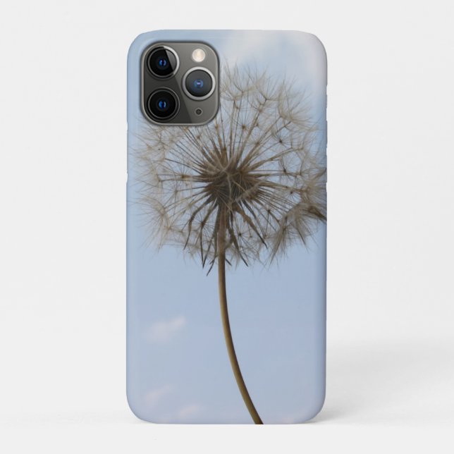 Capa Para iPhone 11 Pro Dandelion sob o céu Primavera (Verso)