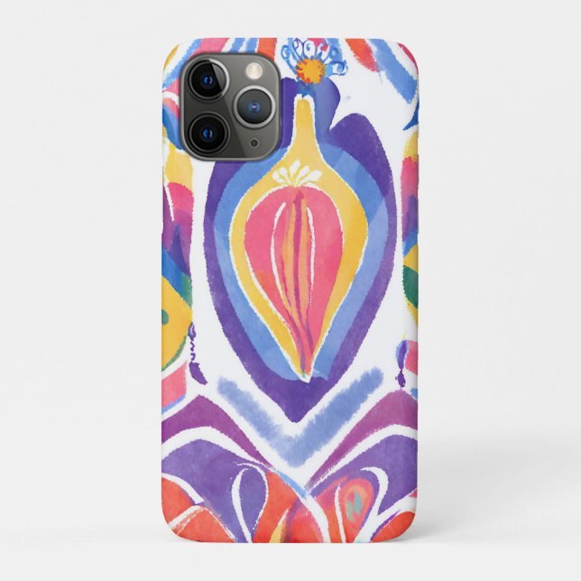 Capa Para iPhone 11 Pro decor romeno tradicional (Verso)