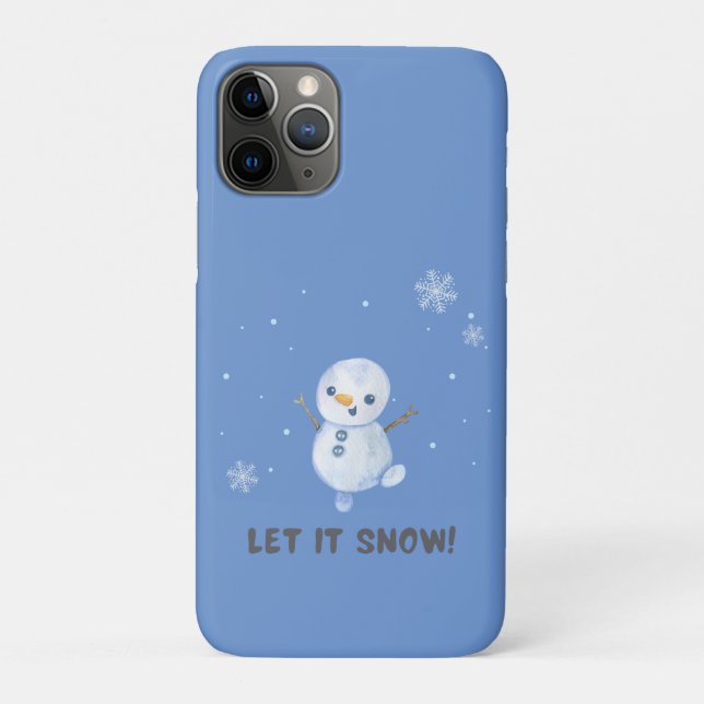 Capa Para iPhone 11 Pro Deixe-o nevar (Verso)