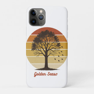 Capa Para iPhone 11 Pro Deixe os Tempos da Abóbora Rolar Design de Outono