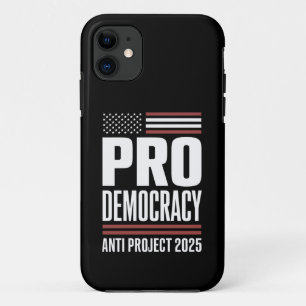 Capa Para iPhone 11 Pró Democracia Anti Projeto 2025 Trump 2025