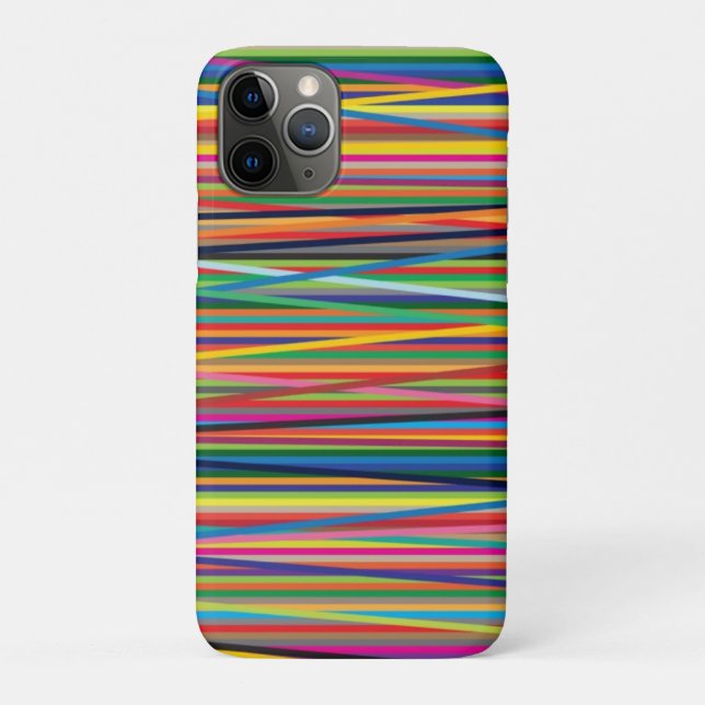 Capa Para iPhone 11 Pro Design de abstrato coloridas (Verso)