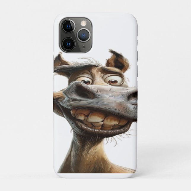 Capa Para iPhone 11 Pro design de arte burra (Verso)