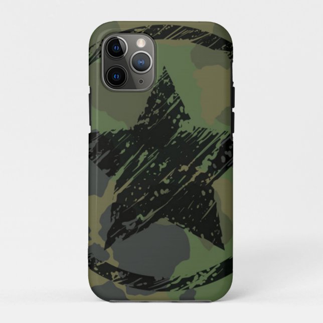 Capa Para iPhone 11 Pro design de camuflagem militar (Verso)