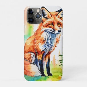 Capa Para iPhone 11 Pro Design de Exibição de Fox da Floresta