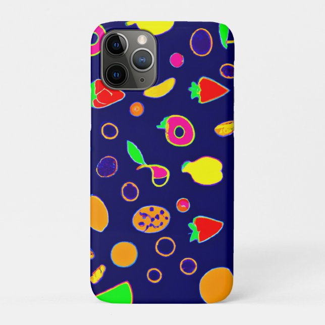 Capa Para iPhone 11 Pro Design de Fiesta de Fruta elétrica (Verso)