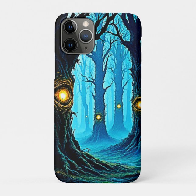 Capa Para iPhone 11 Pro Design de Floresta de Olhos de Fantasia Sombria (Verso)