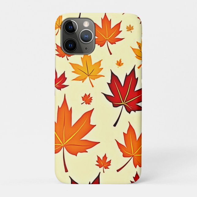 Capa Para iPhone 11 Pro Design de Folhagem de Outono Perfeita (Verso)