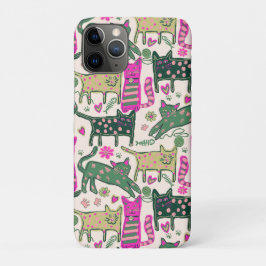 Capa Para iPhone 11 Pro Design de Gato Retro Divertido