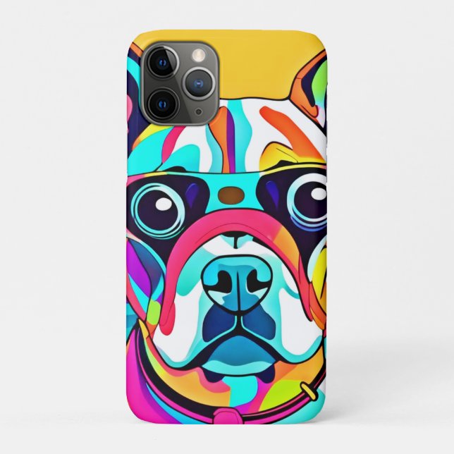Capa Para iPhone 11 Pro Design de Pet Glass Vibrantes (Verso)
