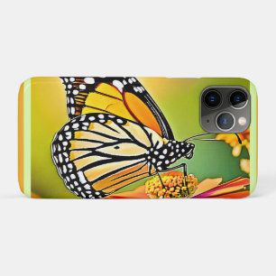 Capa Para iPhone 11 Pro Design de Sip da Borboleta Monarca