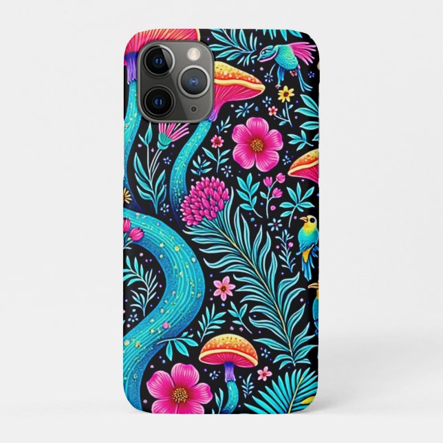 Capa Para iPhone 11 Pro Design de Sonho Whimsical em Floresta Encantada (Verso)