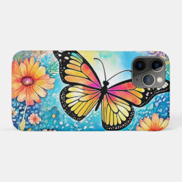 Capa Para iPhone 11 Pro Design de Visualização de Octopus Colorida