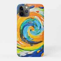 Design de Vórtice Espiral Colorida