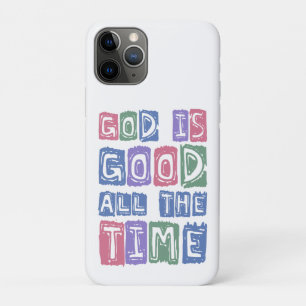 Capa Para iPhone 11 Pro Deus é bom O tempo todo Fé retrô