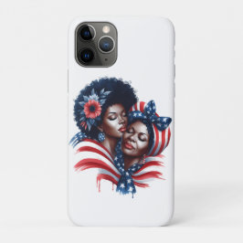 Capa Para iPhone 11 Pro Dia da Mãe Patriótico