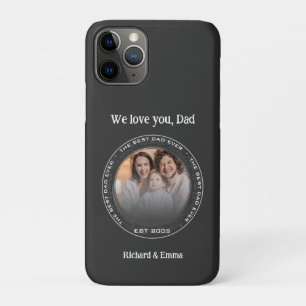 Capa Para iPhone 11 Pro Dia dos Pais Presente Foto Memorável da Família Me