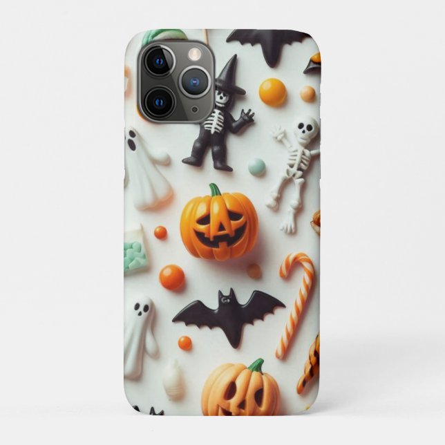 Capa Para iPhone 11 Pro Doces de Halloween (Verso)