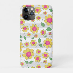 Capa Para iPhone 11 Pro Dodores design de margarida florais bonitos