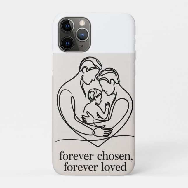 Capa Para iPhone 11 Pro Dois pais esperando bebê (Verso)
