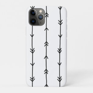 Capa Para iPhone 11 Pro Doodes de seta branca e preta