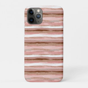 Capa Para iPhone 11 Pro Dourado cor-de-rosa riscado