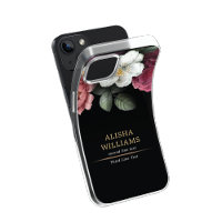 Dourado negócio Floral Preto de Luxo Personalizado
