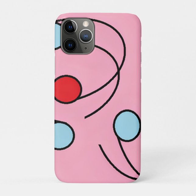 Capa Para iPhone 11 Pro Drupas do Design de Memphis (Verso)