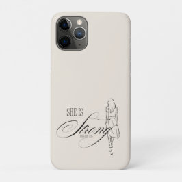 Capa Para iPhone 11 Pro Ela é Forte Provérbios 31:25