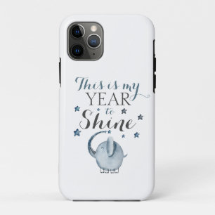 Capa Para iPhone 11 Pro Elefante Divertido Este é o meu ano para brilhar