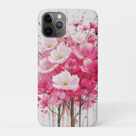 Capa Para iPhone 11 Pro Elegância de Cherry Blossom - Design Floral de Aqu