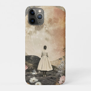 Capa Para iPhone 11 Pro Elegância Lua - Visão Traseira da Mulher com Lua 2