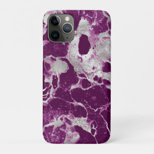 Capa Para iPhone 11 Pro Elegante Chic Roxo Violeta Padrão Abstrato