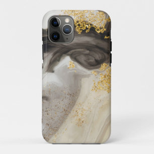 Capa Para iPhone 11 Pro Elegante Dourado MarbleModern ChicCase-M
