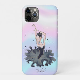 Capa Para iPhone 11 Pro Elegante Girly Ballerina Holographic
