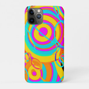 Capa Para iPhone 11 Pro Elétrica Neon Pattern Art Design