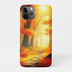 Capa Para iPhone 11 Pro Embraço do outono: Caminho das Florestas das Féria