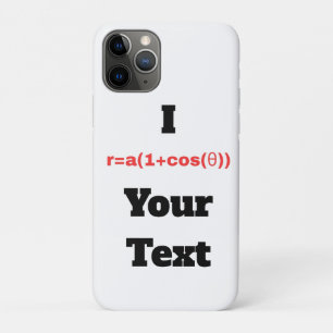 Capa Para iPhone 11 Pro Equação Polar Personalizável (I Coração)