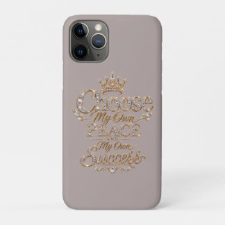 Capa Para iPhone 11 Pro Escolha Minha Própria Paz e Sucesso