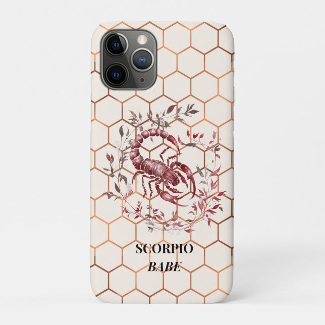 Capa Para iPhone 11 Pro Escorpião Elegante (Verso)