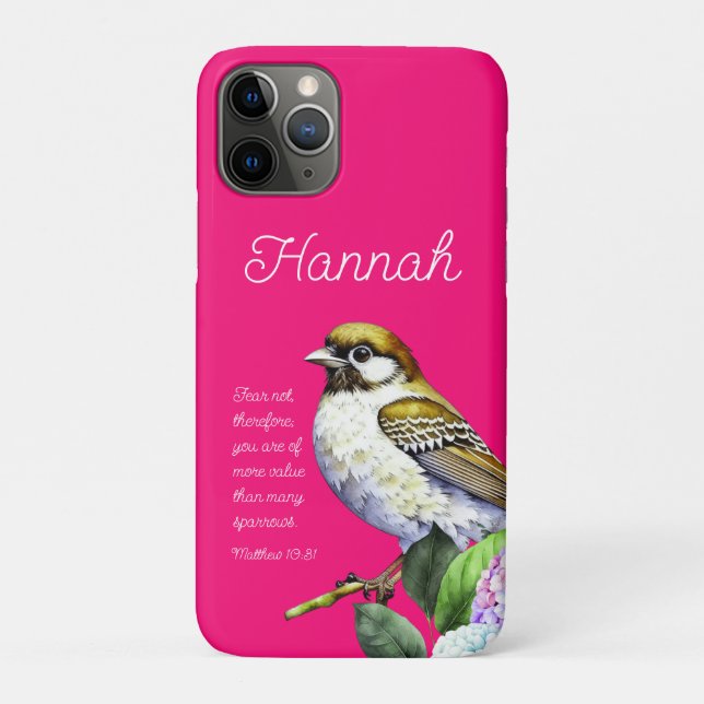 Capa Para iPhone 11 Pro Escritura Matthew 10:31 (Verso)