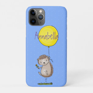 Capa Para iPhone 11 Pro Espelho de ouriço e desenho de balão