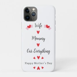 Capa Para iPhone 11 Pro Esposa Mamãe Nosso Tudo Doce Dia das Mães