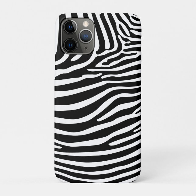 Capa Para iPhone 11 Pro Estampa de Zebra (Verso)